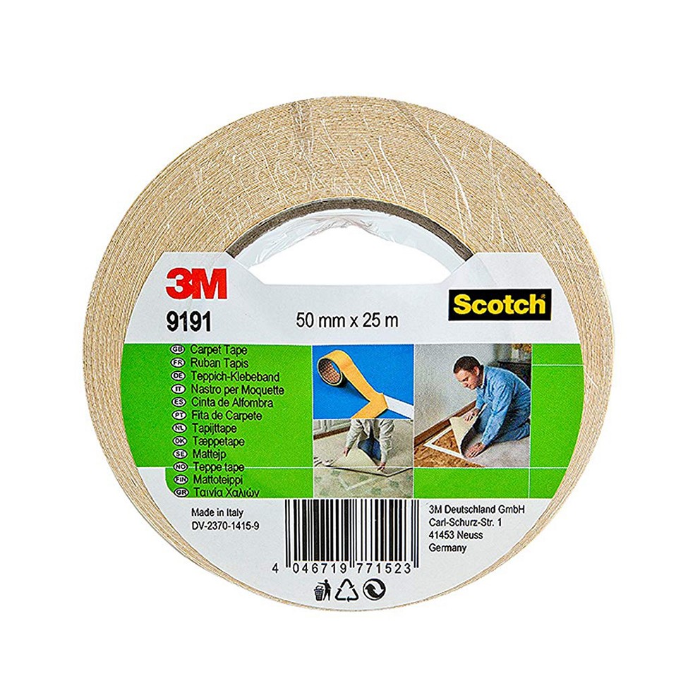 3M 9191 Nastro Telato Biadesivo per Moquette